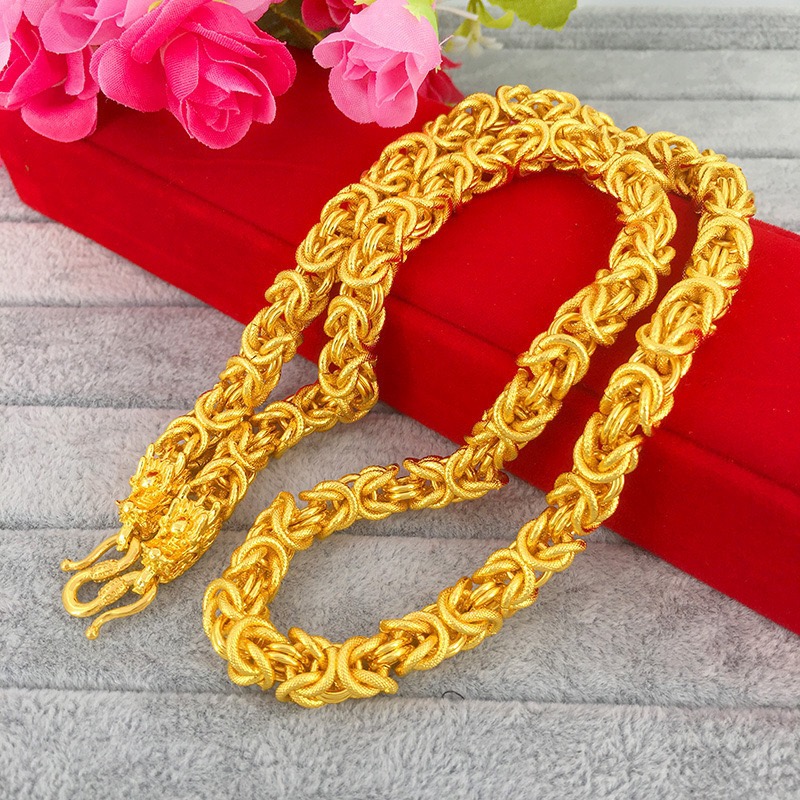 Fine Jewelry & Watches Photos - 9999 24K genuine gold necklace, men's