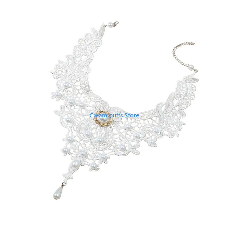50LE Lace Choker Necklaces Got - Crystal Choker Necklace review and price
