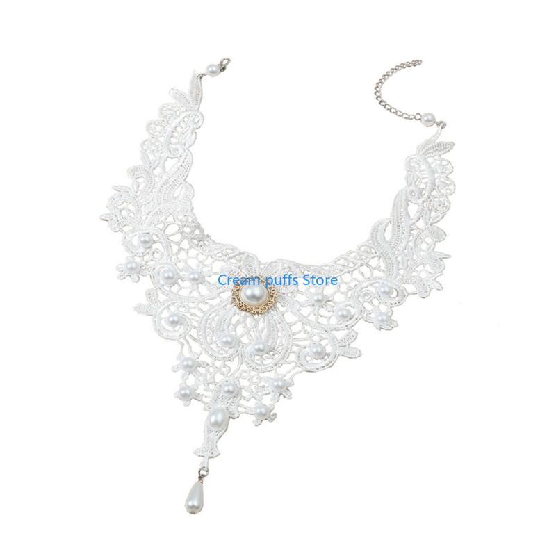 50LE Lace Choker Necklaces Got - Crystal Choker Necklace review and price