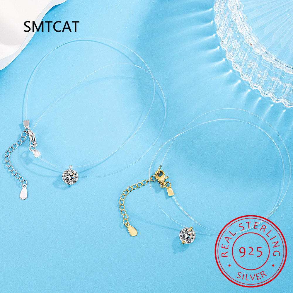 0.5-2CT D Color Moissanite Nec - Crystal Choker Necklace review and price