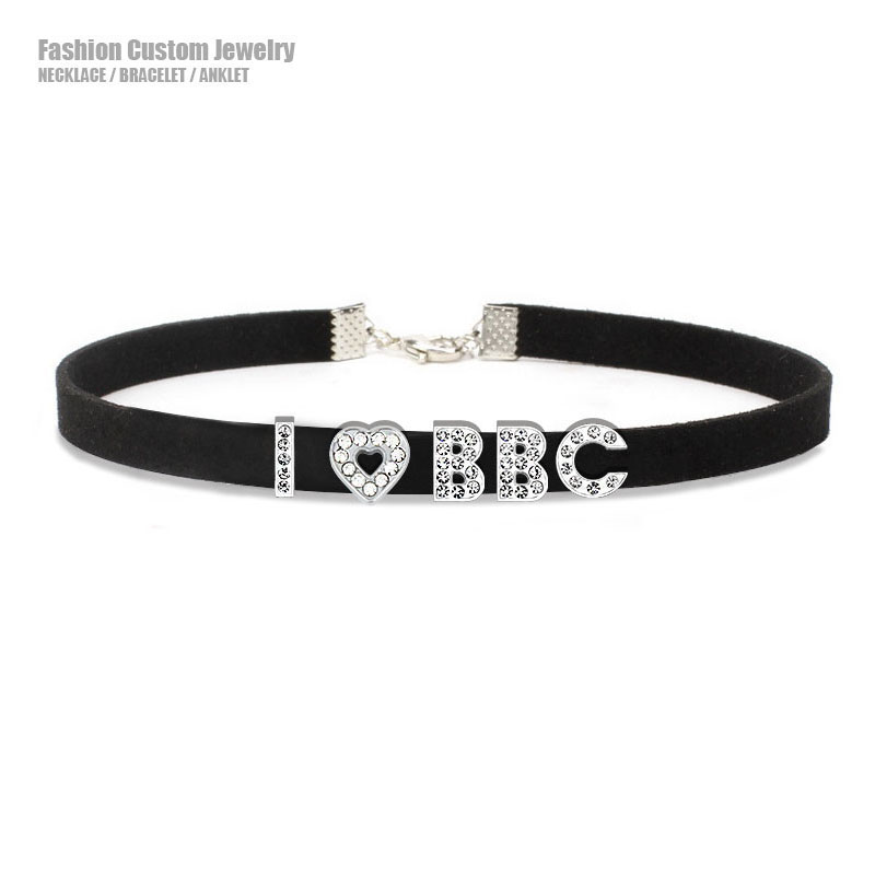 Goth Sexy Rhinestone Letters I - Crystal Choker Necklace review and price