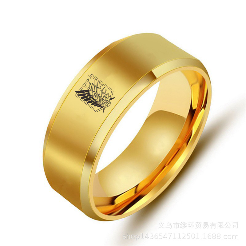 5 colors Attack on Titan Black - Titanium Steel Ring review and price
