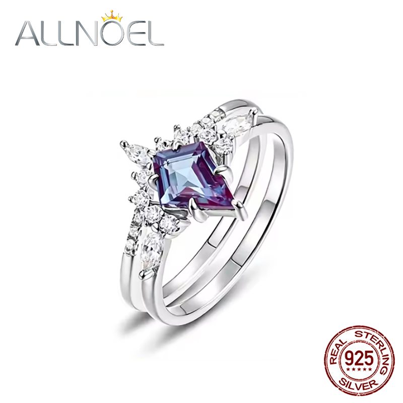 ALLNOEL Kite Cut 0.91ct Alexan - Birthstone Ring Set review and price