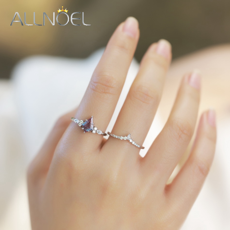 ALLNOEL Kite Cut 0.91ct Alexan - Birthstone Ring Set review and price