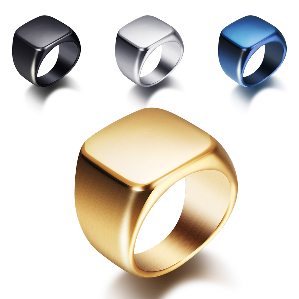 Free Engrave New Silver/Gold/B - Titanium Steel Ring review and price