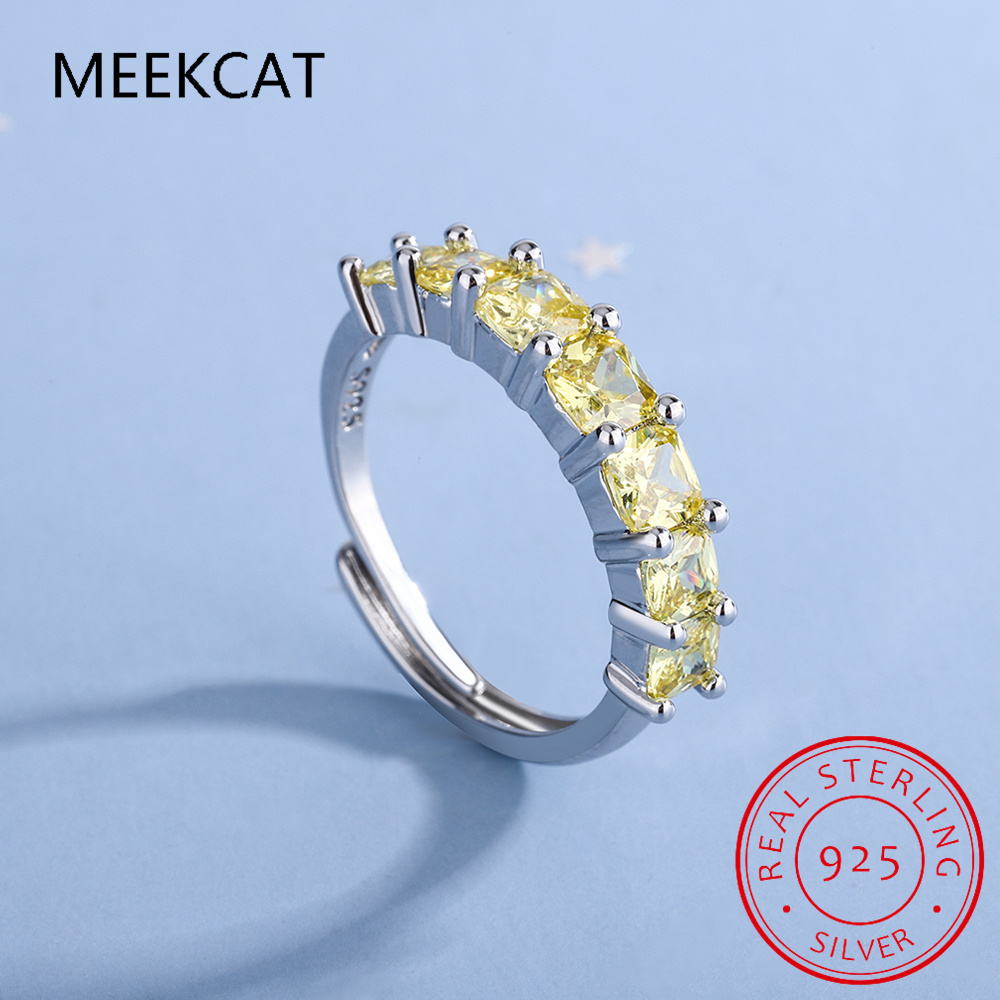 Princess Cut Natural Yellow Ci - Birthstone Ring Set review and price
