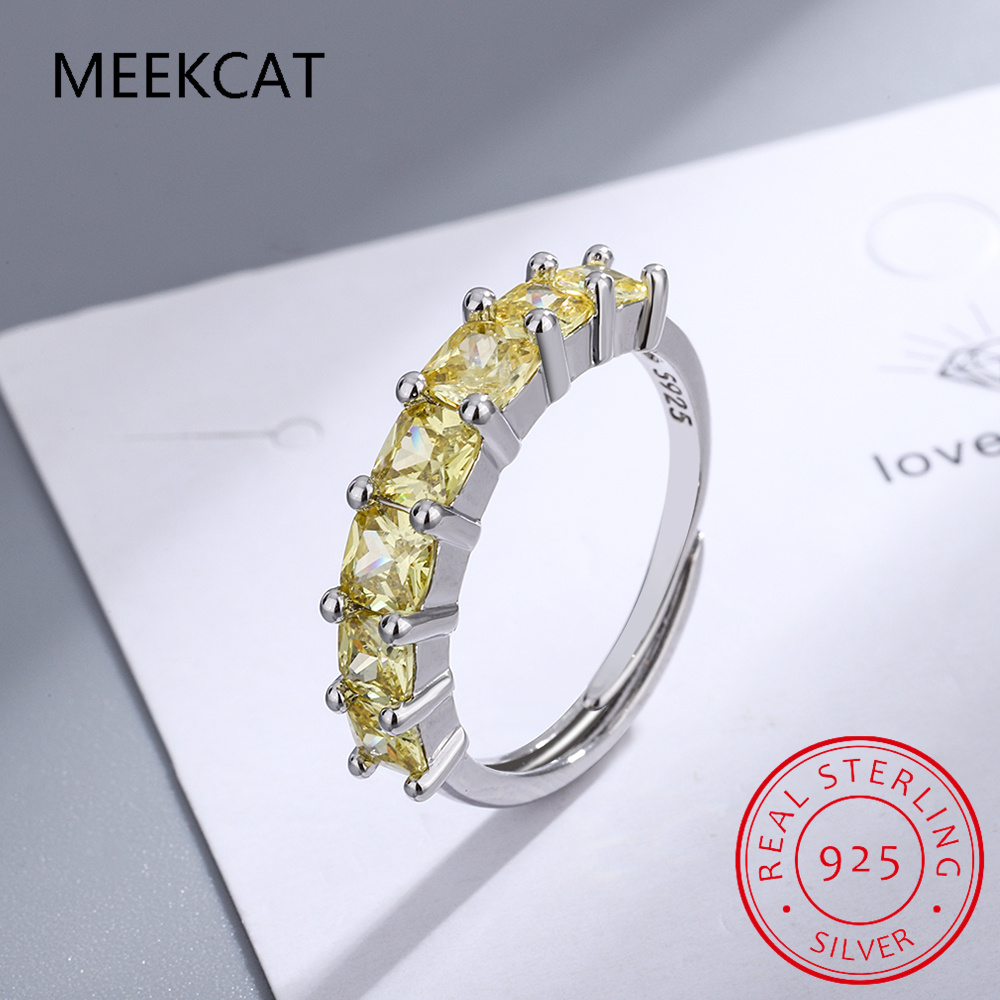 Princess Cut Natural Yellow Ci - Birthstone Ring Set review and price