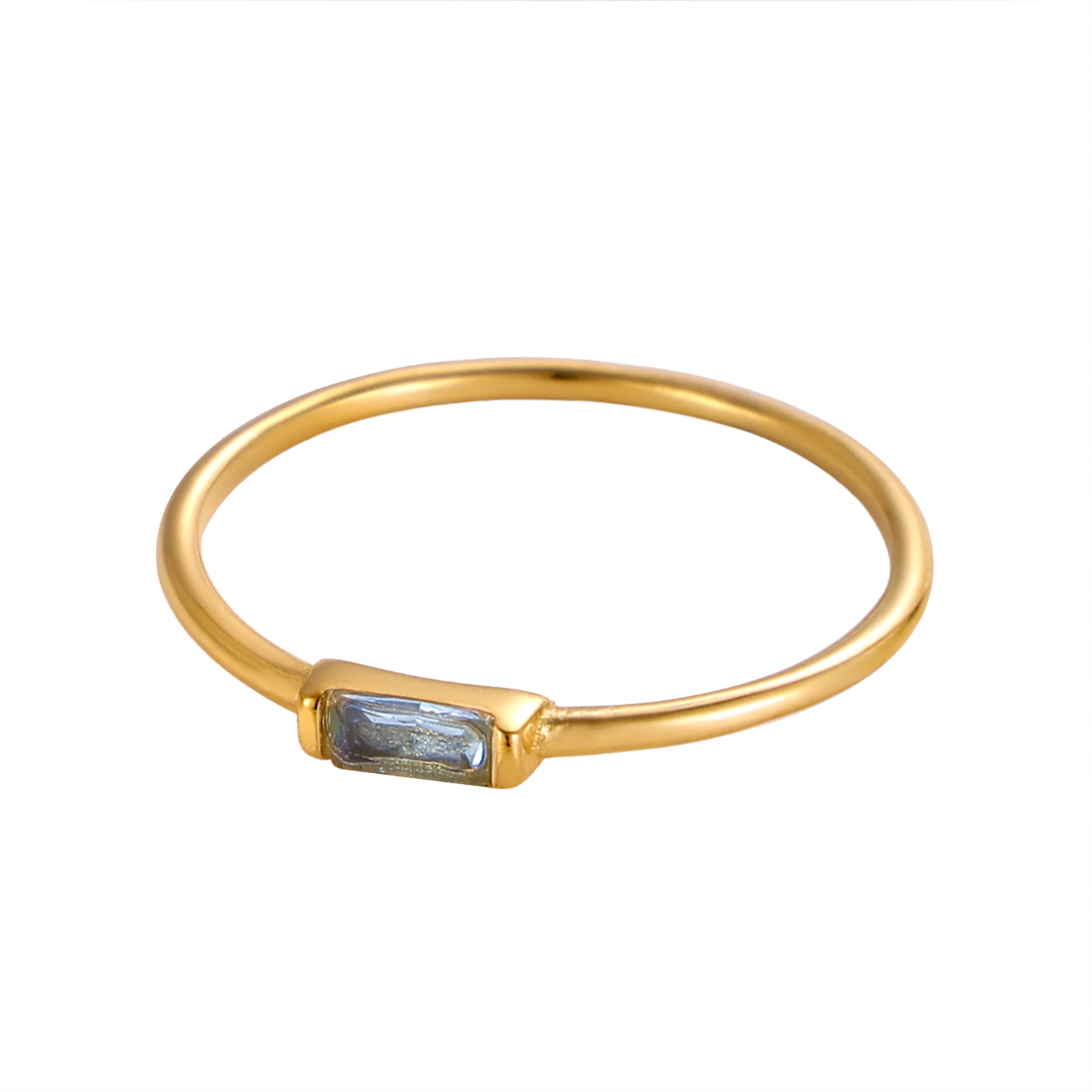 CARLIDANA Mimalist 18K Gold Pl - Birthstone Ring Set review and price