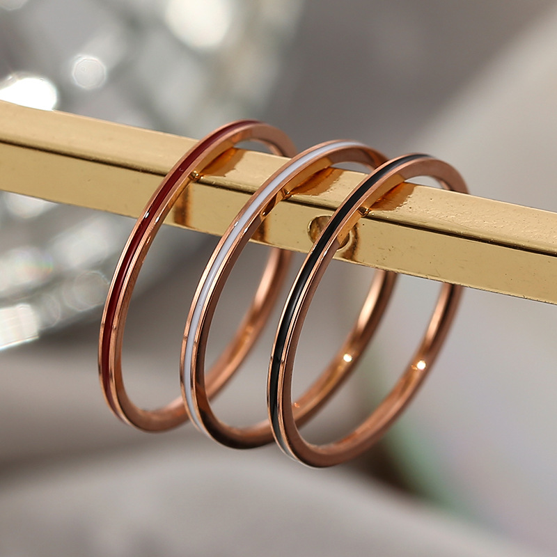 Titanium Steel Rose Gold Color - Titanium Steel Ring review and price