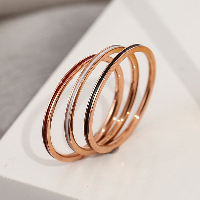 Titanium Steel Rose Gold Color - Titanium Steel Ring review and price