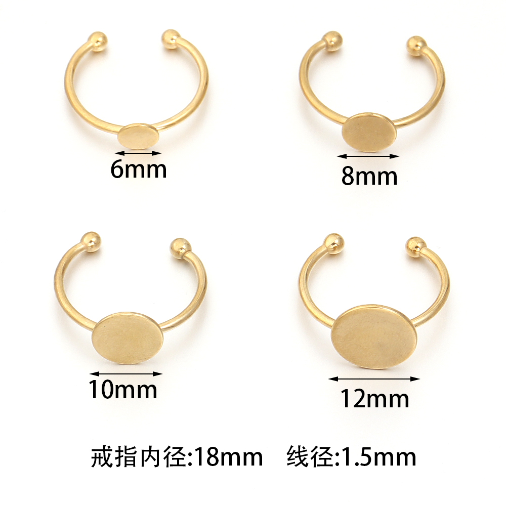 5Pcs/Lot Stainless Steel Gold  - Gold Plated Ring review and price