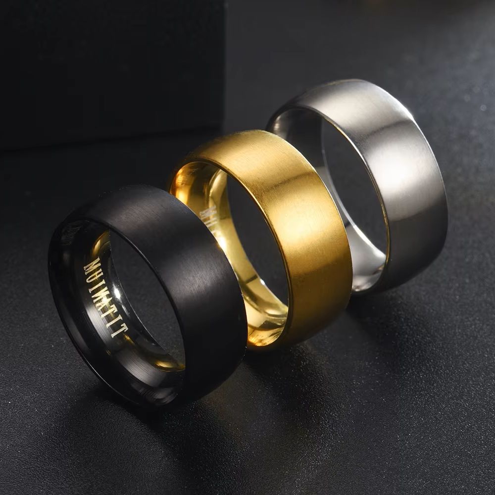Classic 8mm Black Matte Titani - Titanium Steel Ring review and price