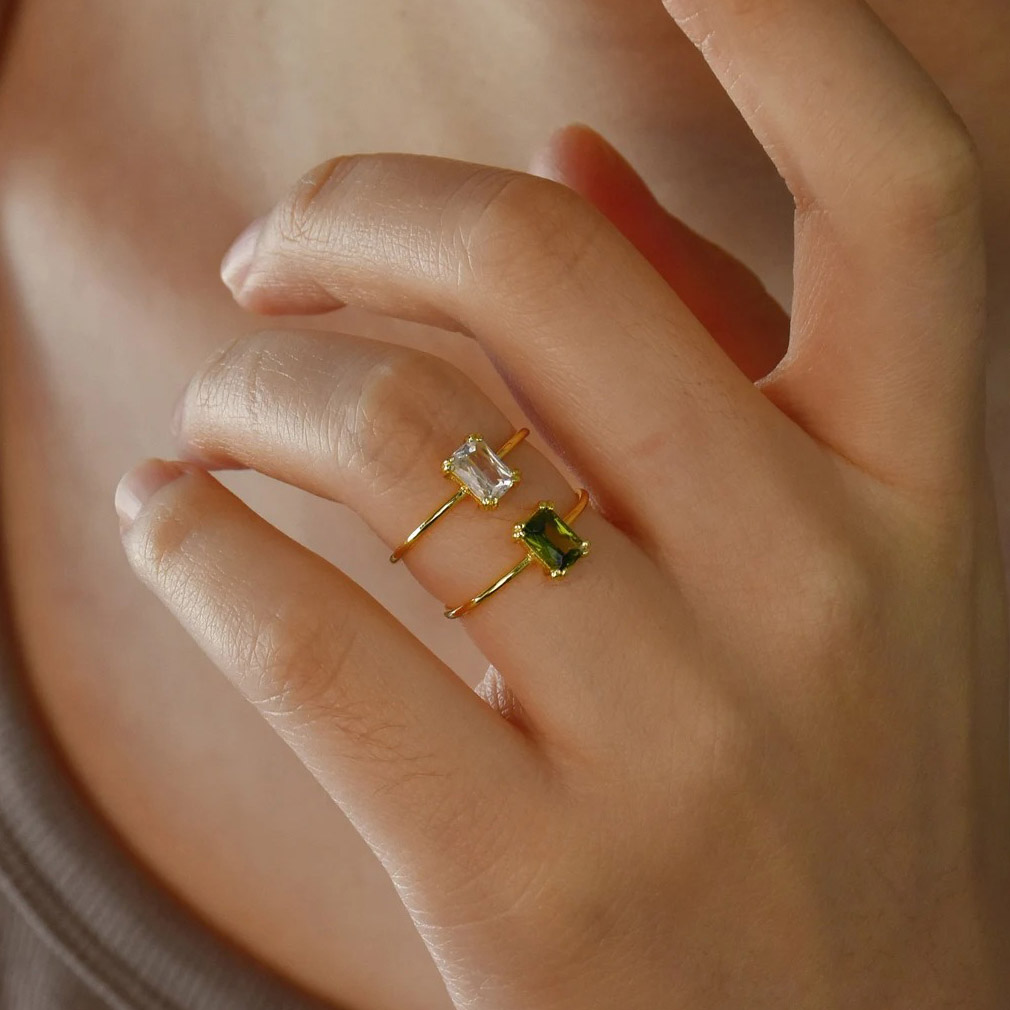 Zircon Birthstone Rings For Wo - Birthstone Ring Set review and price
