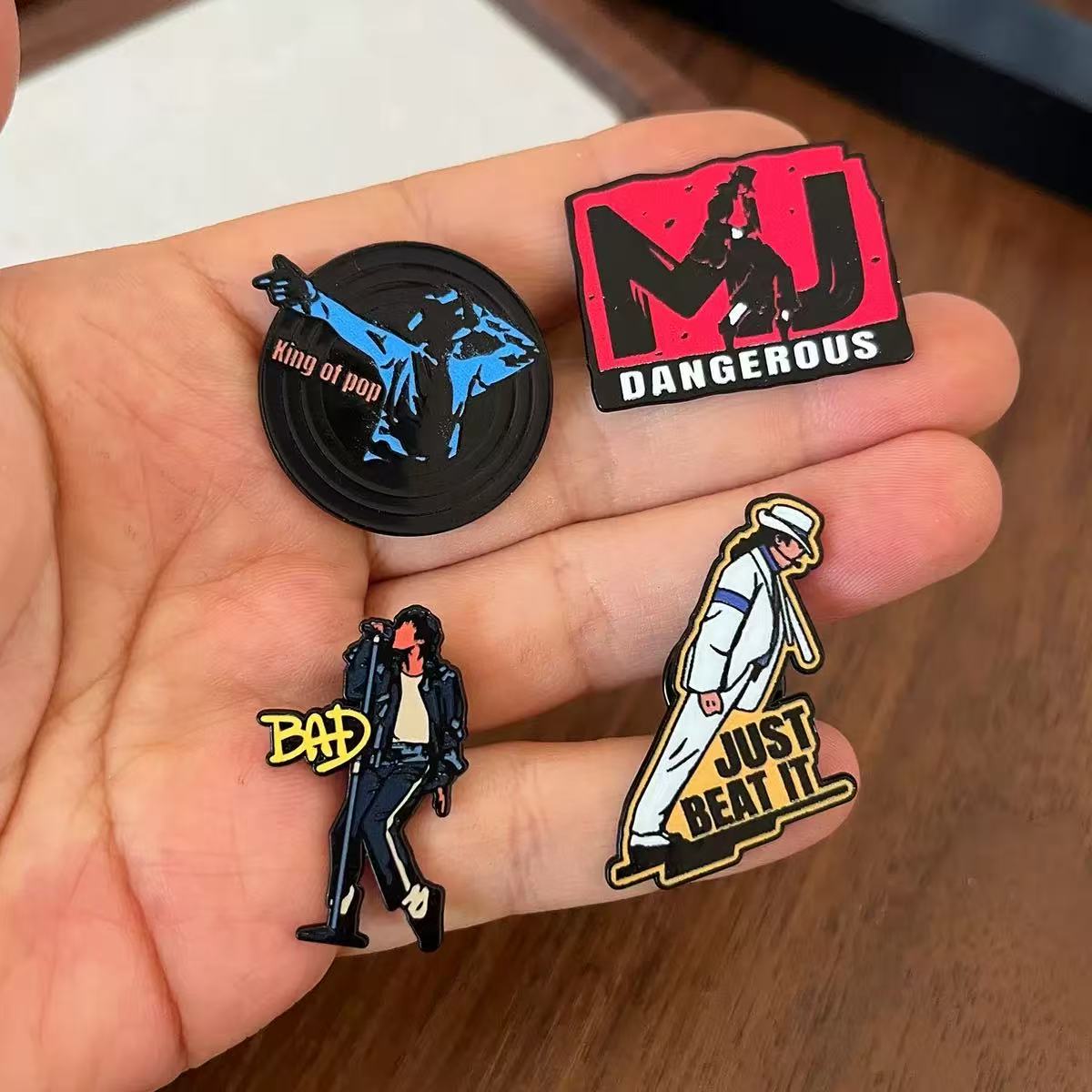 4pcs Classic Rock Band Enamel  - Vintage Brooch Pin review and price