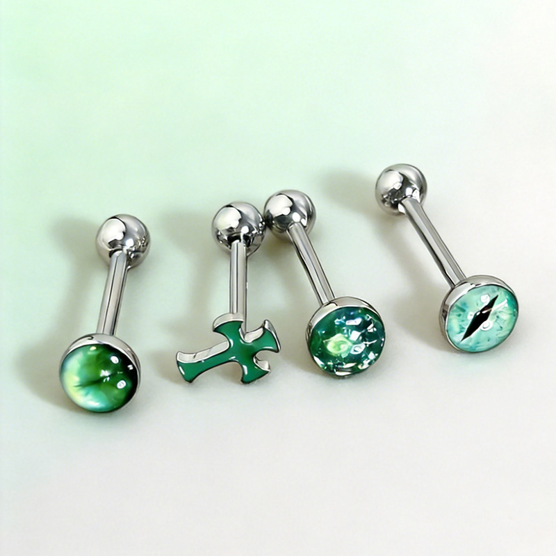 1Pc High-Quality Trendy Green  - Titanium Steel Ring review and price