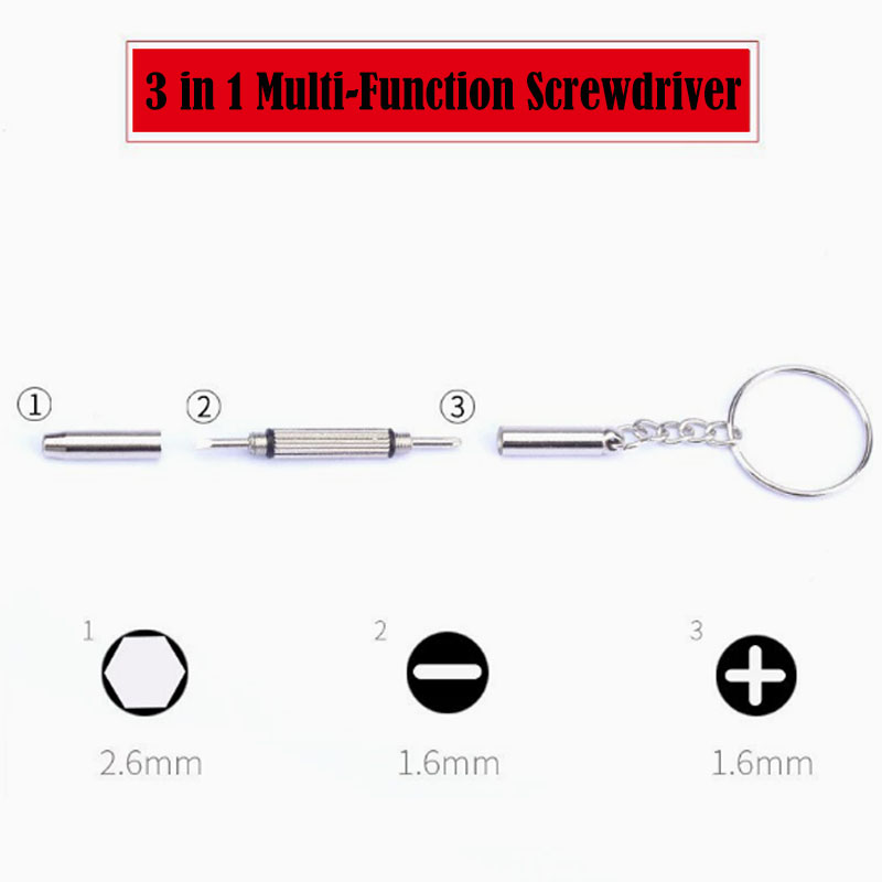 3 In 1 Glasses Screwdriver Eye - Watch Repair Tool Kit review and price