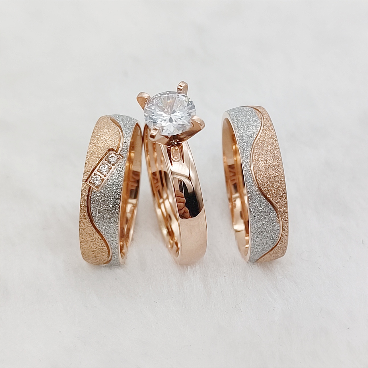Proposal 3pcs Marriage Promise - Titanium Steel Ring review and price