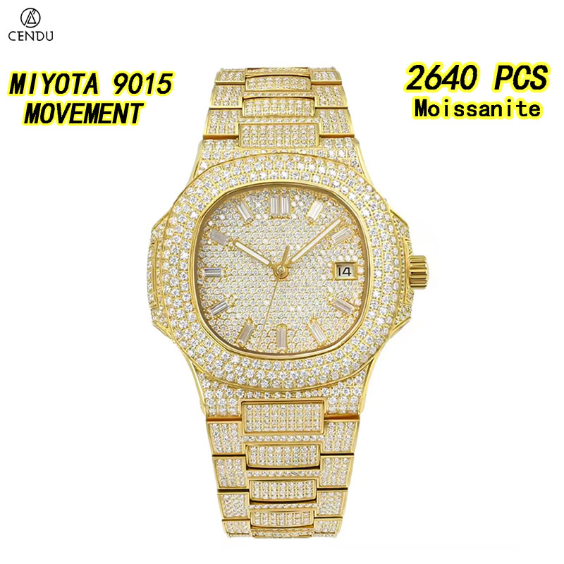 Luxury Full Moissanite Hip Hop - Vvs Jewelry Watches review and price