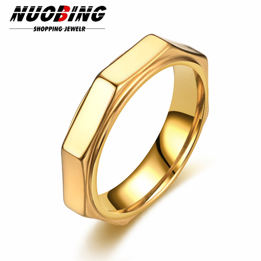 5MM Fashion Hexagon Titanium S - Titanium Steel Ring review and price